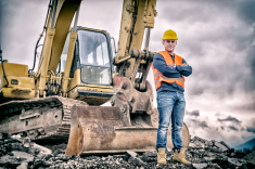 stock-photo-55350742-earth-digger-driver   